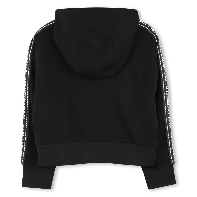 Cardigan com capuz KARL LAGERFELD KIDS 
                    GIRL