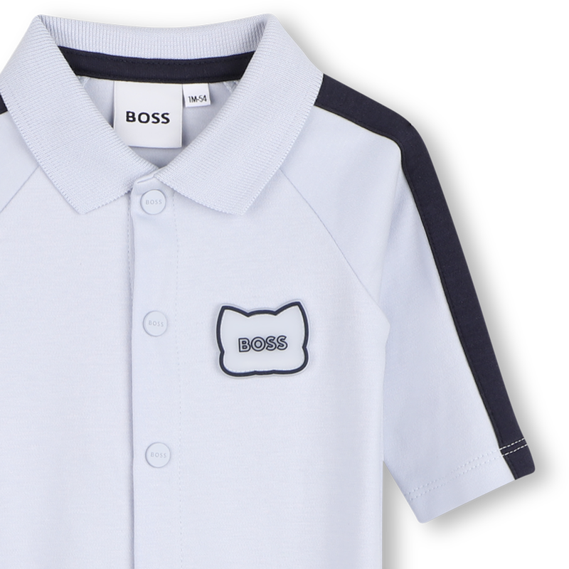 PIJAMA COM FECHO SNAP BOSS 
                        BOY