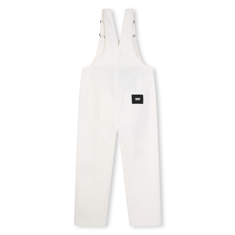 Jardineiras em algodão DKNY 
                    UNISEX