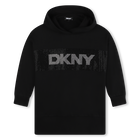Vestido com capuz em molet&atilde;o DKNY 
                    GIRL