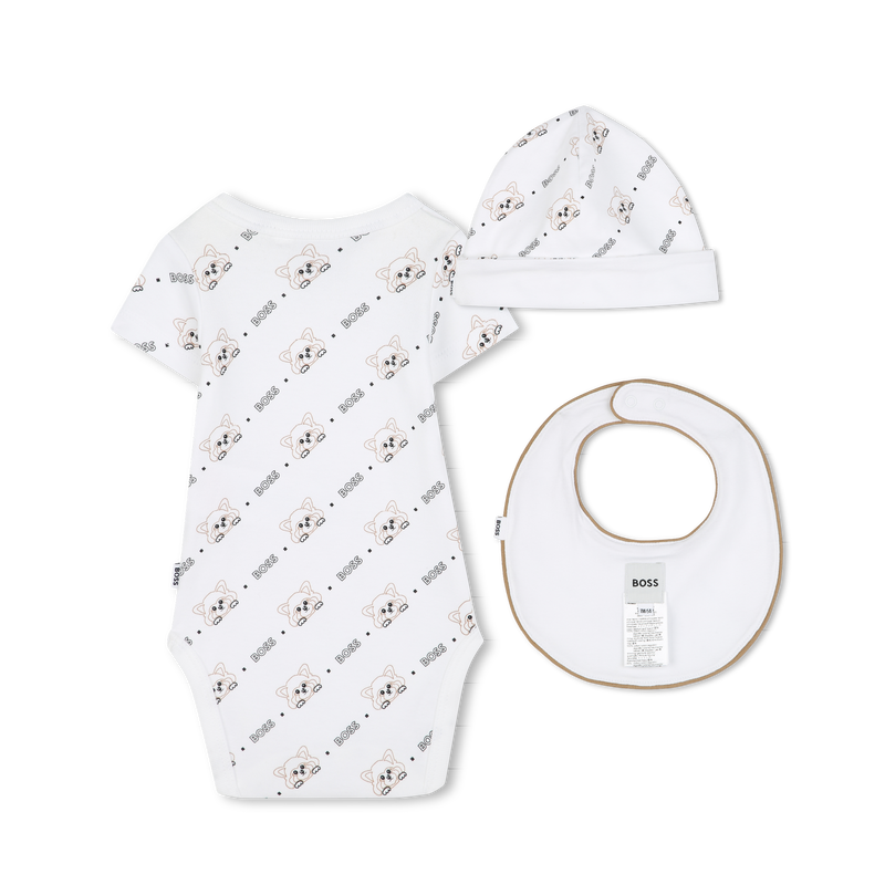 Conjunto rec&eacute;m-nascido 3 pe&ccedil;as BOSS 
                        UNISEX