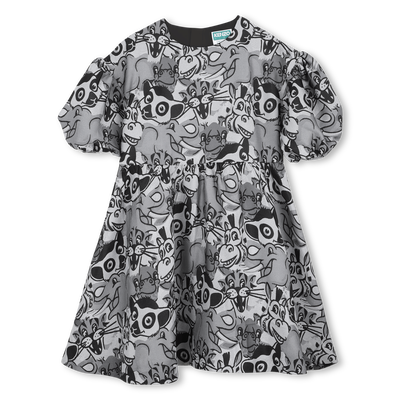 Vestido de manga balão KENZO KIDS GIRL