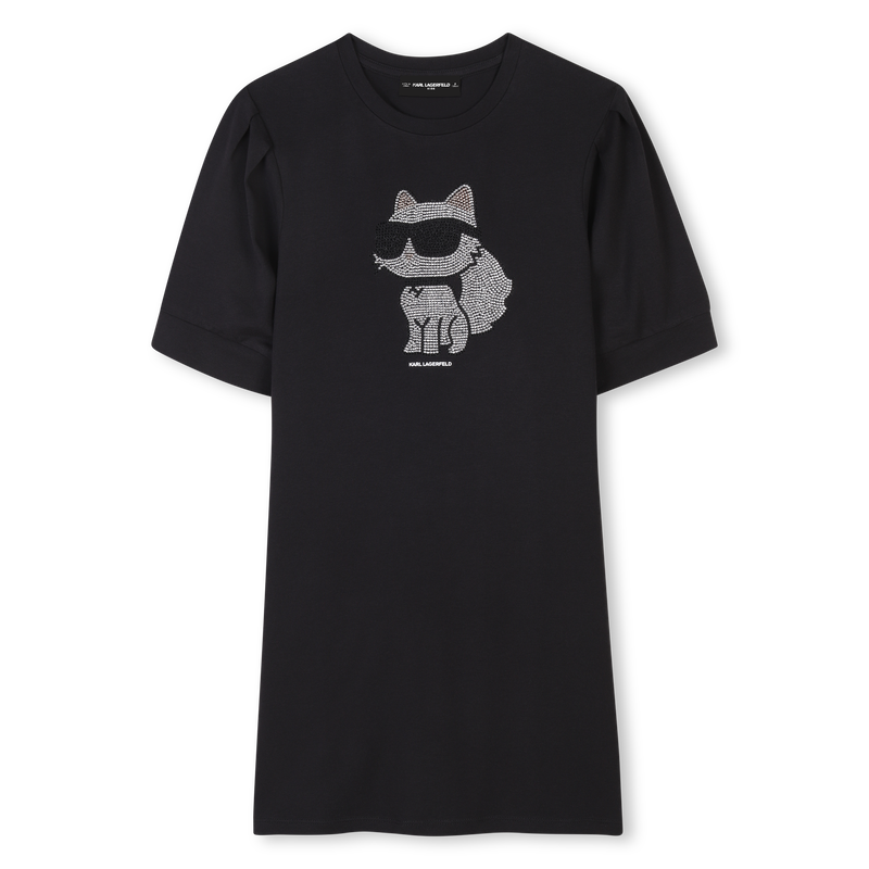 Vestido de manga curta KARL LAGERFELD KIDS 
                        GIRL