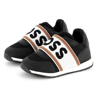 Sapatilhas em pele e rede BOSS BOY