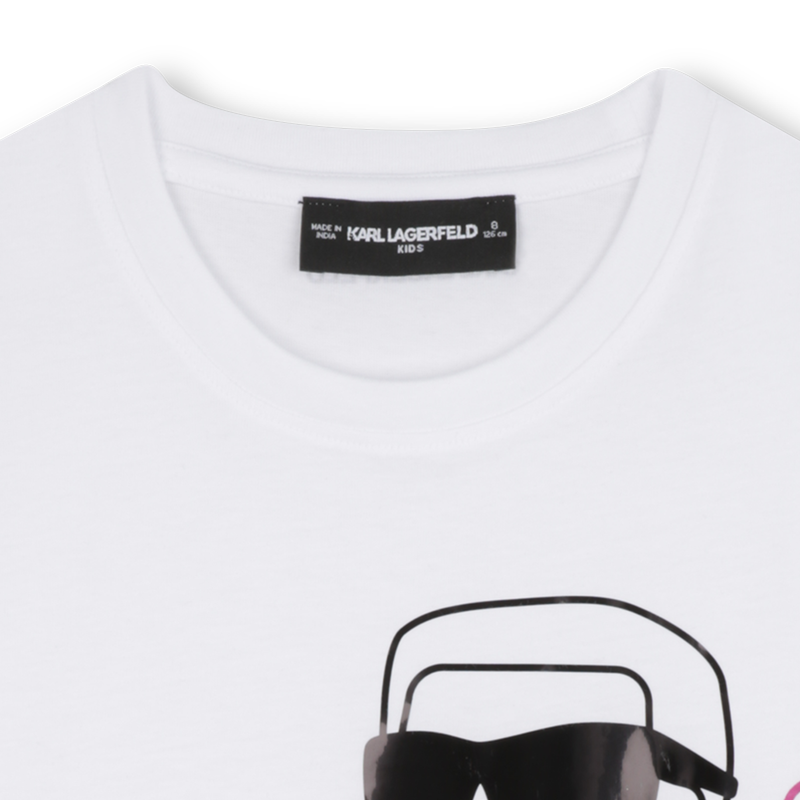 T-shirt de manga curta KARL LAGERFELD KIDS 
                        GIRL