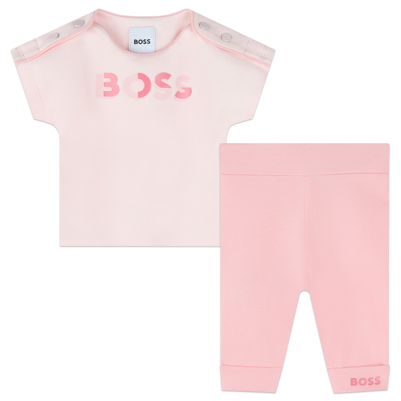 Conjunto de t-shirt e leggings BOSS 
                    GIRL