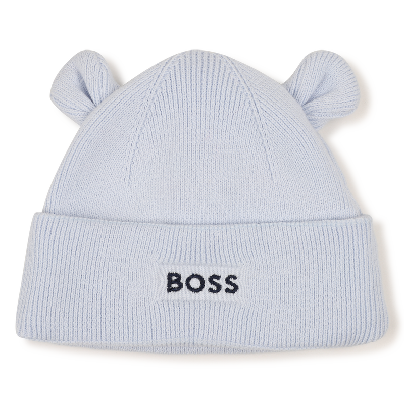 Conjunto de touca e pantufas BOSS 
                        MENINO