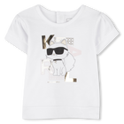 Conjunto T-shirt e cal&ccedil;&otilde;es KARL LAGERFELD KIDS 
                    GIRL