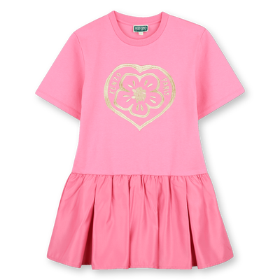 Vestido de mangas curtas KENZO KIDS MENINA