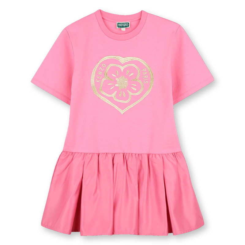 Vestido de mangas curtas KENZO KIDS 
                        MENINA