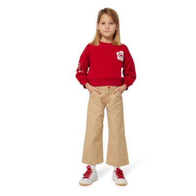 Sweatshirt em moletão algodão KENZO KIDS GIRL