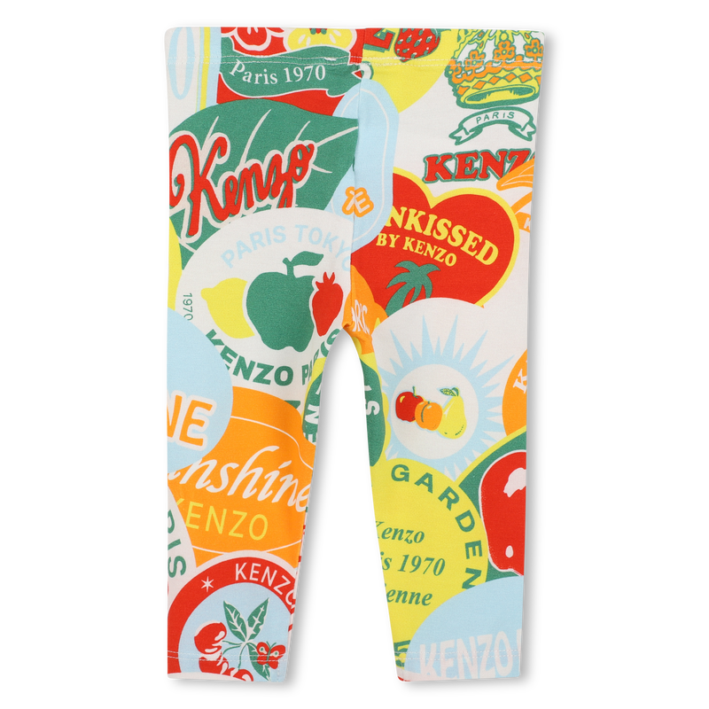 T-shirt e leggings de algod&atilde;o KENZO KIDS 
                        GIRL