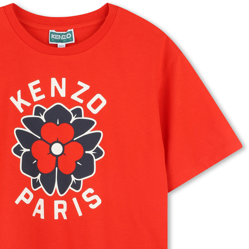 T-shirt com log&oacute;tipo estampado KENZO KIDS 
                        GIRL
