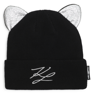 Gorro de tric&ocirc; KARL LAGERFELD KIDS GIRL