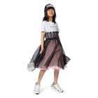 Vestido formal de manga curta KARL LAGERFELD KIDS 
                    GIRL