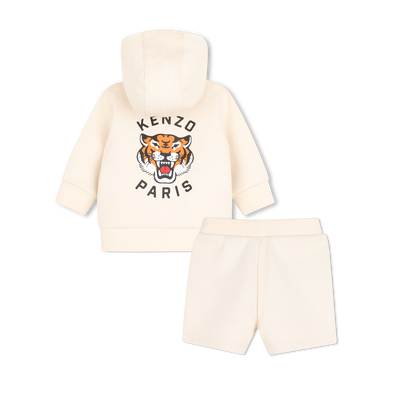 Conjunto de cardig&atilde; e short KENZO KIDS UNISEX
