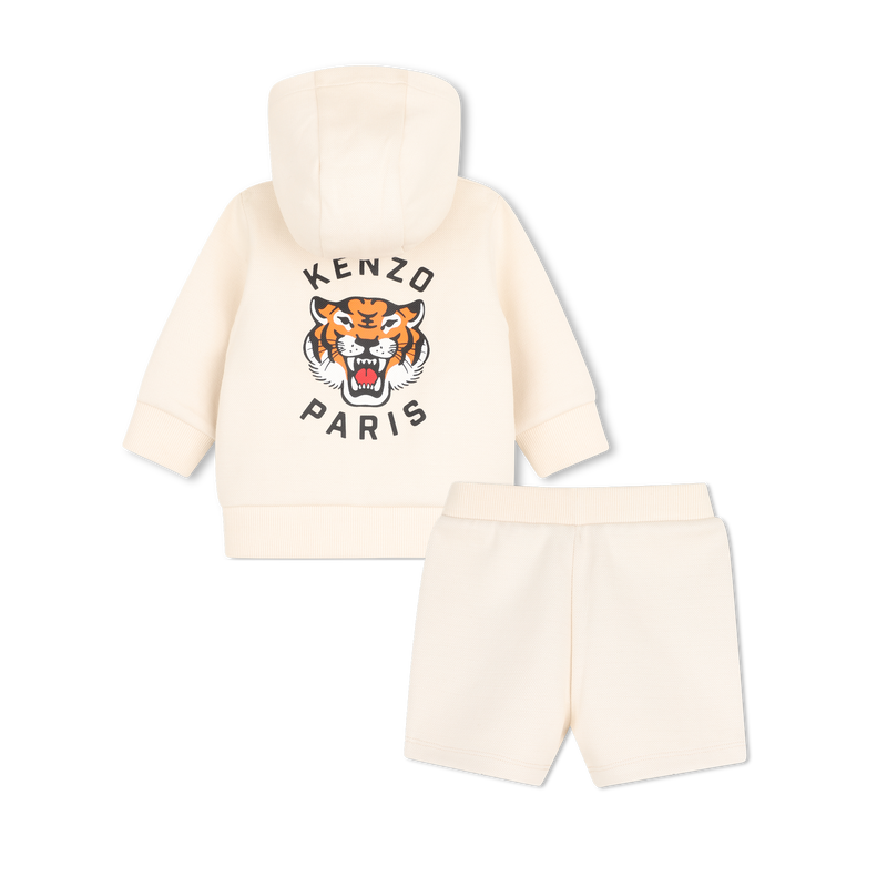 Conjunto de cardig&atilde; e short KENZO KIDS 
                        UNISEX