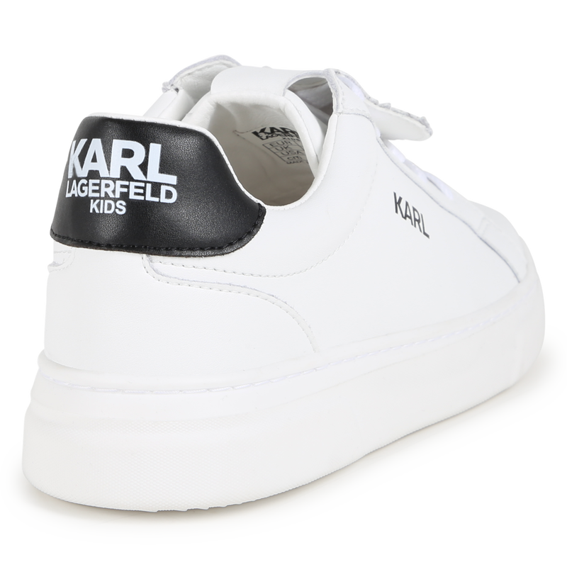 Low-Top Leather Sneakers KARL LAGERFELD KIDS 
                    GIRL