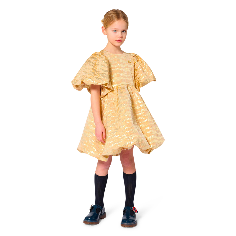 Vestido de cerim&ocirc;nia e scrunchie KENZO KIDS 
                        MENINA