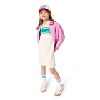 Casaco com bordado KIDS AROUND 
                    GIRL