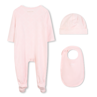 Conjunto de pijama, babador e chapéu MICHAEL KORS GIRL