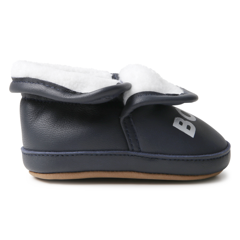 Elasticated Leather Slippers BOSS 
                    UNISEX