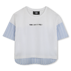 T-shirt bimat&eacute;ria com estampa KARL LAGERFELD KIDS 
                    GIRL