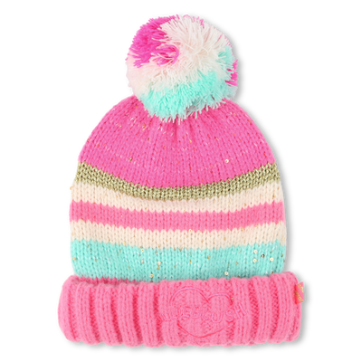 Gorro &agrave;s riscas com pompom BILLIEBLUSH GIRL