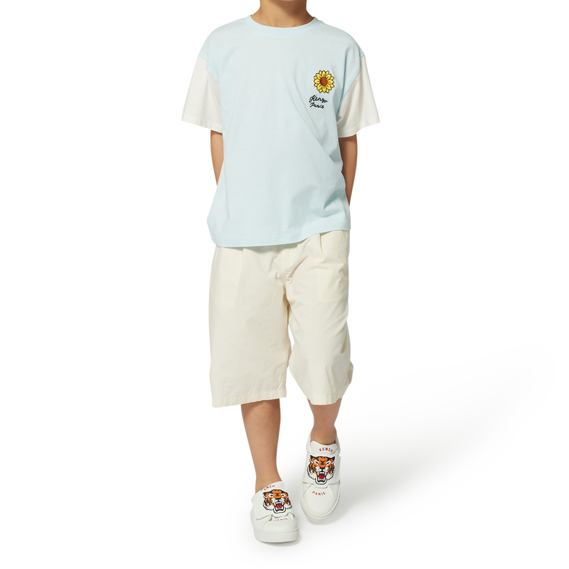 Bermudas lisas de algod&atilde;o KENZO KIDS 
                        BOY