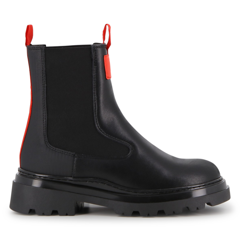 Botins de couro bovino HUGO 
                    GIRL