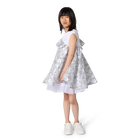 Vestido cerimonial bimaterial KARL LAGERFELD KIDS 
                    GIRL
