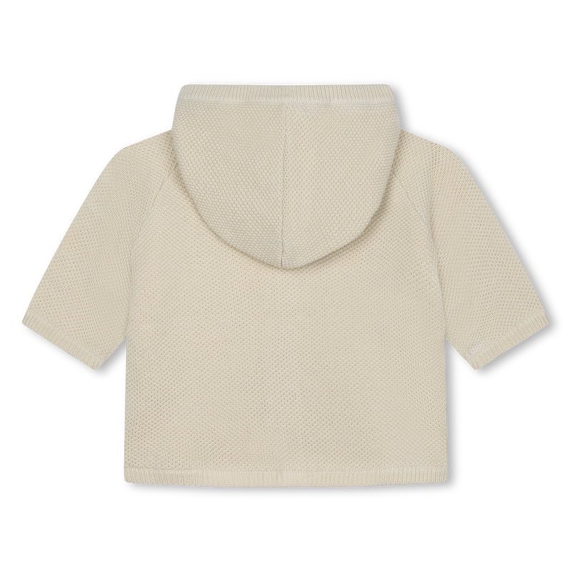 Casaco de malha com capuz