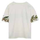 T-shirt manga curta de algod&atilde;o KENZO KIDS 
                    GIRL