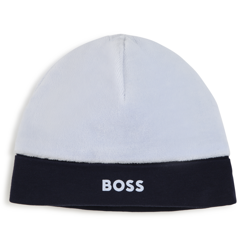 Touca recém-nascido bicolor BOSS 
                    BOY