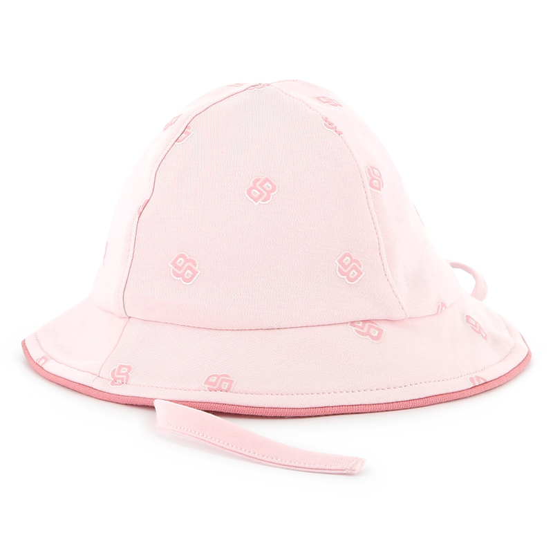 Chap&eacute;u de algod&atilde;o com cord&otilde;es BOSS 
                        GIRL
