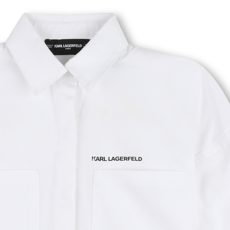 CAMISA DE MANGA COMPRIDA KARL LAGERFELD KIDS 
                        GIRL
