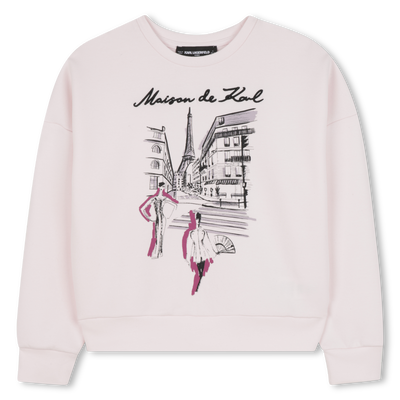 Sweatshirt de manga comprida KARL LAGERFELD KIDS GIRL