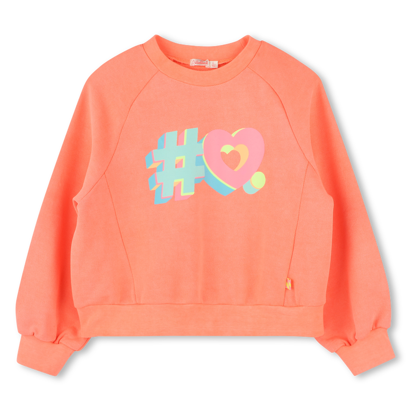 Sweatshirt de molet&atilde;o tingida BILLIEBLUSH 
                        GIRL