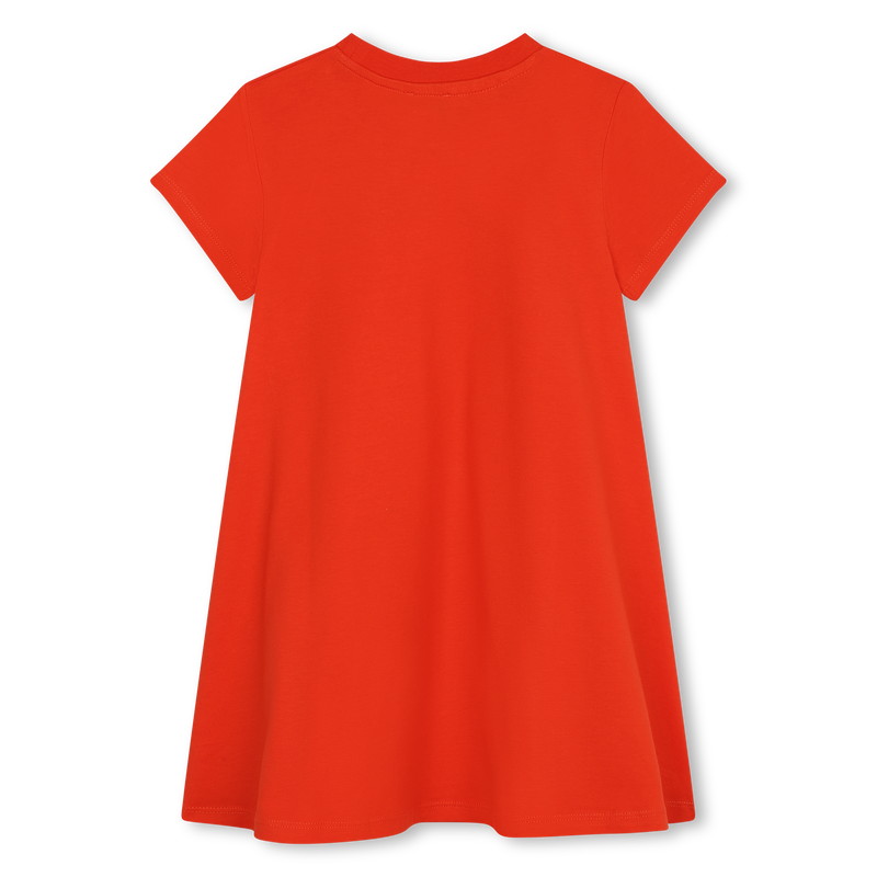 Vestido de manga curta algodão KENZO KIDS 
                    GIRL
