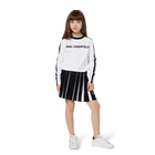 Saia de malha plissada KARL LAGERFELD KIDS 
                    GIRL
