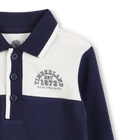 Polo bicolor de algod&atilde;o com rebordo canelado TIMBERLAND 
                    BOY