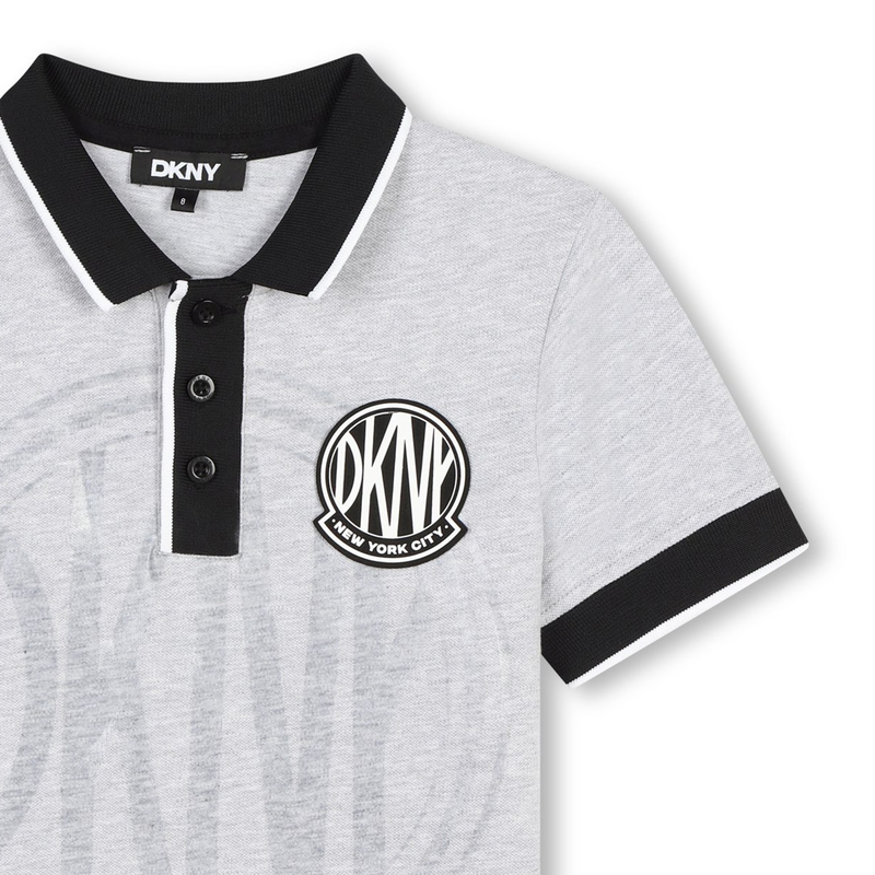 Short-Sleeved Piqué Polo Shirt DKNY 
                    BOY