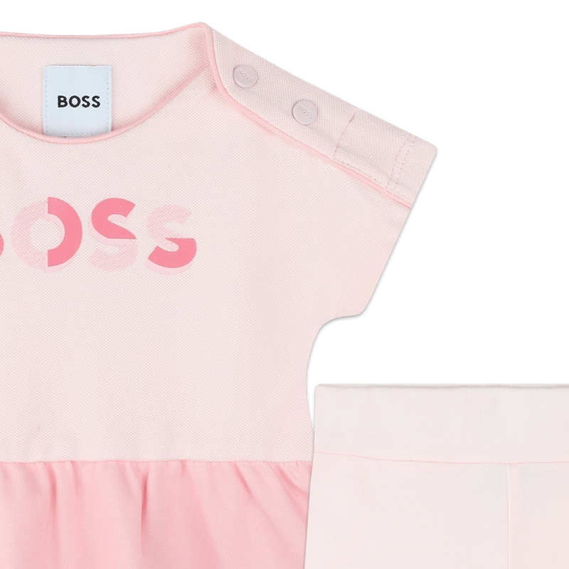 Conjunto vestido e leggings BOSS 
                    GIRL