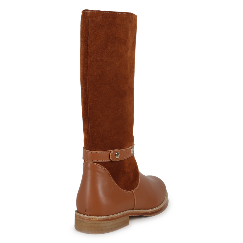 Botas em pele bimatéria CHLOE 
                    GIRL