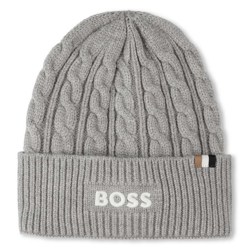Gorro de malha tran&ccedil;ada BOSS 
                        BOY