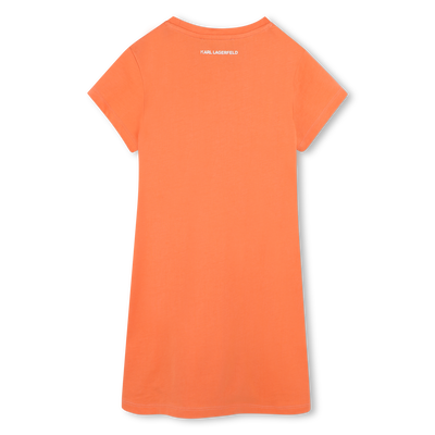 Vestido de manga curta KARL LAGERFELD KIDS GIRL