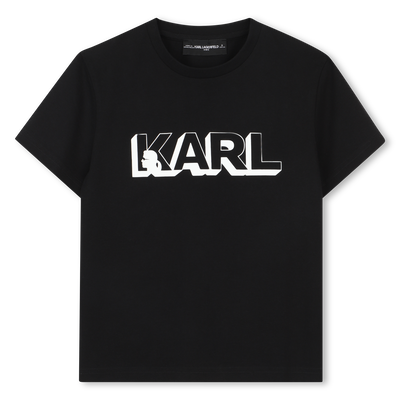 Camiseta de mangas curtas KARL LAGERFELD KIDS MENINO