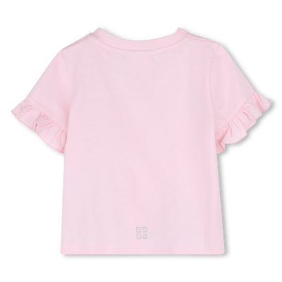 T-shirt com folhos GIVENCHY GIRL
