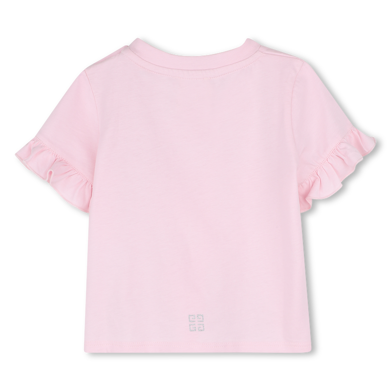 T-shirt com folhos GIVENCHY 
                        GIRL