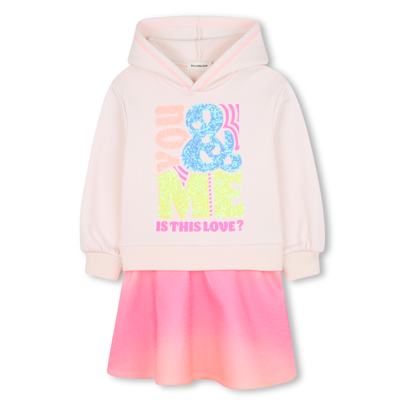 Vestido bimaterial BILLIEBLUSH 
                    GIRL